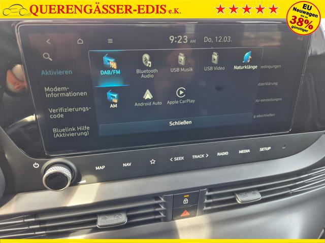 Hyundai i20 1.0 T-GDI 90PS Automatik 5-T&uuml;rer Sitzheizung Lenkradheizung R&uuml;ckf.Kamera PDC Klima Apple CarPlay Android Auto Tempomat Touchscreen 