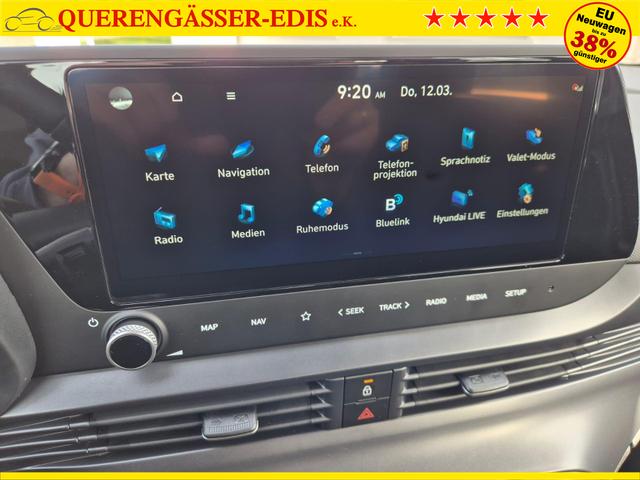 Hyundai i20 1.0 T-GDI 90PS Automatik 5-T&uuml;rer Sitzheizung Lenkradheizung R&uuml;ckf.Kamera PDC Klima Apple CarPlay Android Auto Tempomat Touchscreen 