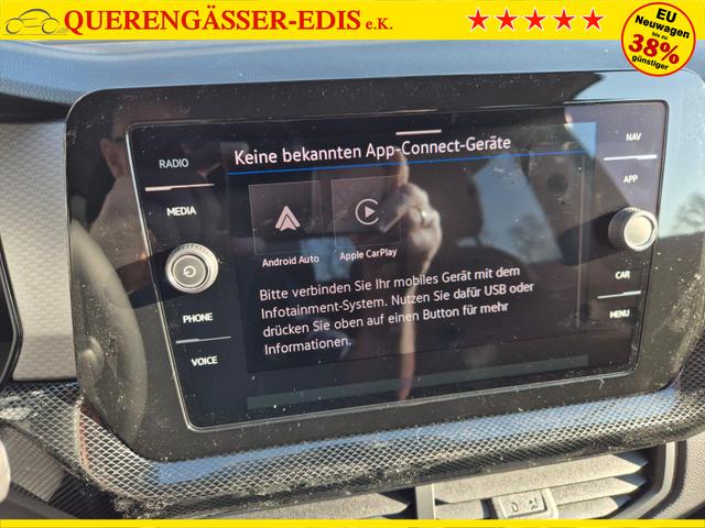 Volkswagen T-Cross 1.0 TSI 116PS DSG Life LED-Matrix-Scheinwerfer ACC Klimaautomatik Sitzheizung PDC v+h 17-LM abged.Scheiben 2xKeyless DAB+ Bluetooth Touchscreen Apple CarPlay Android Auto 