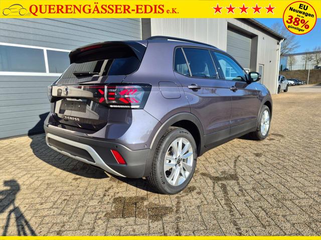 Volkswagen T-Cross 1.0 TSI 116PS DSG Life LED-Matrix-Scheinwerfer ACC Klimaautomatik Sitzheizung PDC v+h 17-LM abged.Scheiben 2xKeyless DAB+ Bluetooth Touchscreen Apple CarPlay Android Auto 