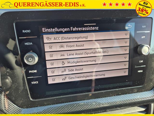 Volkswagen T-Cross 1.0 TSI 116PS DSG Life LED-Matrix-Scheinwerfer ACC Klimaautomatik Sitzheizung PDC v+h 17-LM abged.Scheiben 2xKeyless DAB+ Bluetooth Touchscreen Apple CarPlay Android Auto 