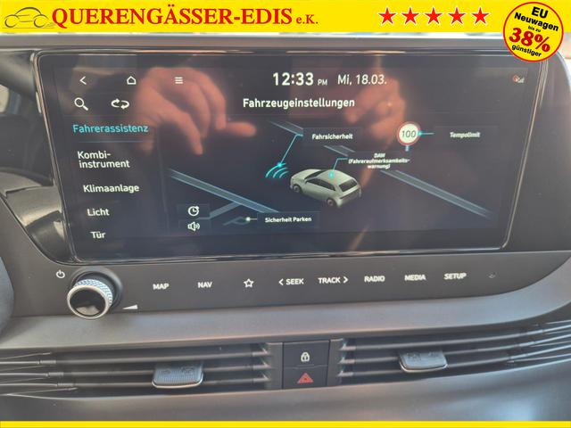 Hyundai i20 1.0 T-GDI 90PS Automatik 5-T&uuml;rer Sitzheizung Lenkradheizung R&uuml;ckf.Kamera PDC Klima Apple CarPlay Android Auto Tempomat Touchscreen 