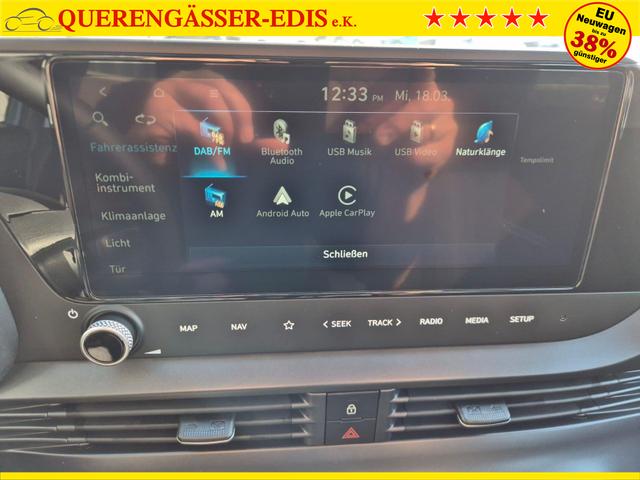 Hyundai i20 1.0 T-GDI 90PS Automatik 5-T&uuml;rer Sitzheizung Lenkradheizung R&uuml;ckf.Kamera PDC Klima Apple CarPlay Android Auto Tempomat Touchscreen 