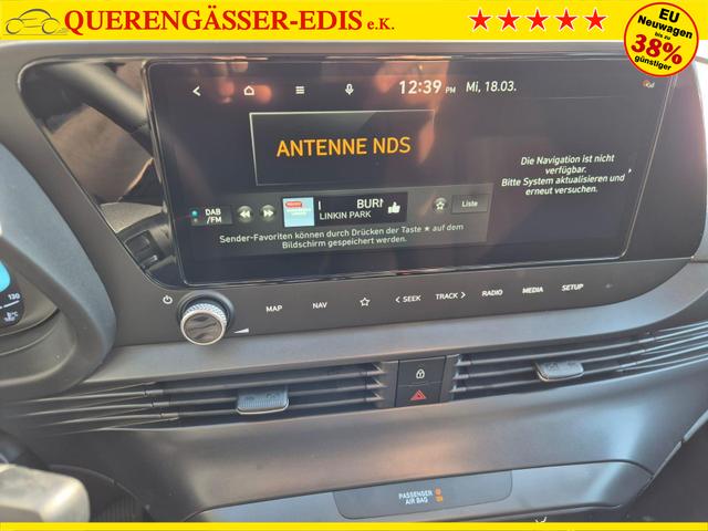 Hyundai i20 1.0 T-GDI 90PS Automatik 5-T&uuml;rer Sitzheizung Lenkradheizung R&uuml;ckf.Kamera PDC Klima Apple CarPlay Android Auto Tempomat Touchscreen 