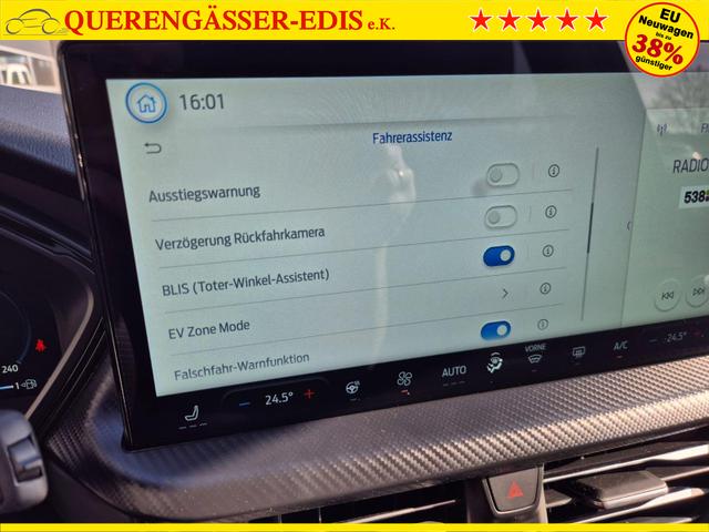 Ford Kuga ST-Line X 243PS PHEV Automatik Matrix-LED schwenkb. AHK elektr. PanoDach Sitzheizung v+h Lenkradheizung Frontscheibe beheizb. Navi SYNC4 Apple CarPlay Android Auto Touchscreen PDC 4xKamera 2xKeyless B+O Sound 19"LM vollelektr. Reichweite 65KM 