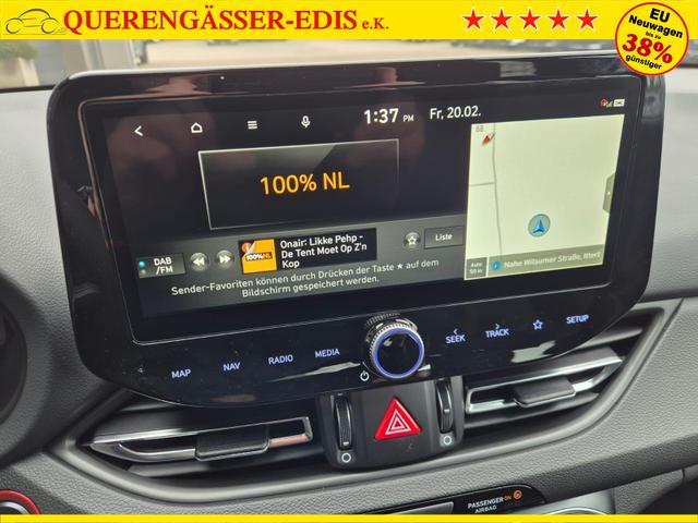 Hyundai i30 Kombi 1.6 T-GDI 150PS Automatik N-Line MY2026 Sitzheizung Lenkradheizung Klimaautomatik Navi 10,3"-Touchscreen Bluelink Apple CarPlay + Android Auto PDC v+h R&uuml;ckf.Kamera 18-LM 