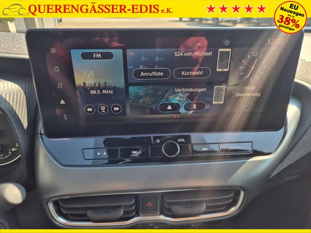 Nissan Juke 1.0 DIG-T 114PS Acenta Klimaautomatik Sitzheizung R&uuml;ckf.Kamera Bluetooth Touchscreen wireless Apple CarPlay Android Auto 