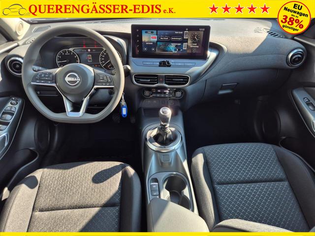 Nissan Juke 1.0 DIG-T 114PS Acenta Klimaautomatik Sitzheizung R&uuml;ckf.Kamera Bluetooth Touchscreen wireless Apple CarPlay Android Auto 