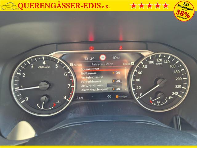 Nissan Juke 1.0 DIG-T 114PS Acenta Klimaautomatik Sitzheizung R&uuml;ckf.Kamera Bluetooth Touchscreen wireless Apple CarPlay Android Auto 