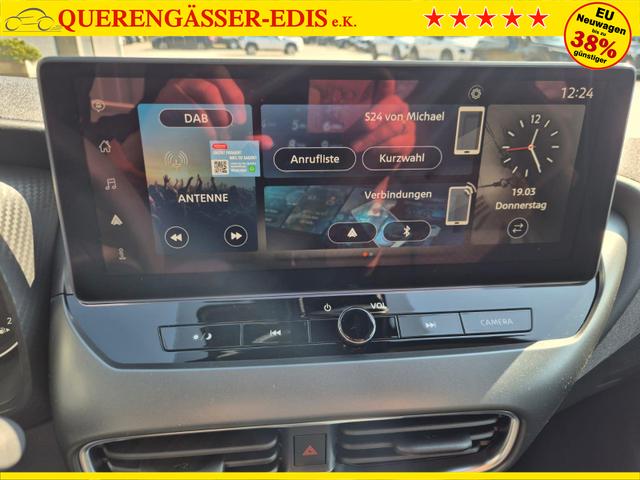Nissan Juke 1.0 DIG-T 114PS Acenta Klimaautomatik Sitzheizung R&uuml;ckf.Kamera Bluetooth Touchscreen wireless Apple CarPlay Android Auto 