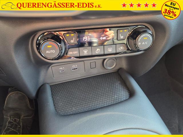 Nissan Juke 1.0 DIG-T 114PS Acenta Klimaautomatik Sitzheizung R&uuml;ckf.Kamera Bluetooth Touchscreen wireless Apple CarPlay Android Auto 