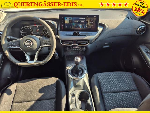 Nissan Juke 1.0 DIG-T 114PS Acenta Klimaautomatik Sitzheizung R&uuml;ckf.Kamera Bluetooth Touchscreen wireless Apple CarPlay Android Auto 