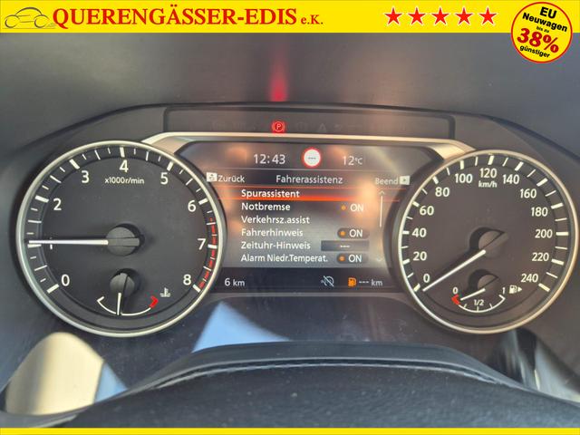 Nissan Juke 1.0 DIG-T 114PS Acenta Klimaautomatik Sitzheizung R&uuml;ckf.Kamera Bluetooth Touchscreen wireless Apple CarPlay Android Auto 