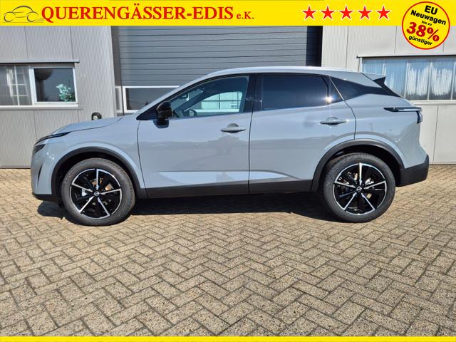 Nissan Qashqai 1.3 DIG-T MHEV 158 PS X-Tronic Tekna Voll-Leder Klimaautomatik PanoGlasdach Sitzheizung Lenkradheizung Navi Head-Up Display elektr. Heckklappe ACC PDC v+h 360&deg;Kamera DAB Bluetooth Touchscreen Apple CarPlay Android Auto 19"LM 