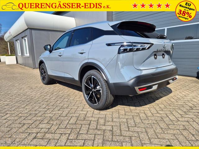 Nissan Qashqai 1.3 DIG-T MHEV 158 PS X-Tronic Tekna Voll-Leder Klimaautomatik PanoGlasdach Sitzheizung Lenkradheizung Navi Head-Up Display elektr. Heckklappe ACC PDC v+h 360&deg;Kamera DAB Bluetooth Touchscreen Apple CarPlay Android Auto 19"LM 