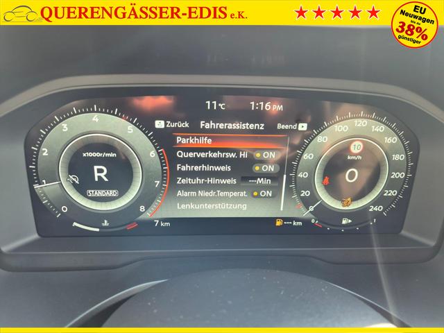 Nissan Qashqai 1.3 DIG-T MHEV 158 PS X-Tronic Tekna Voll-Leder Klimaautomatik PanoGlasdach Sitzheizung Lenkradheizung Navi Head-Up Display elektr. Heckklappe ACC PDC v+h 360&deg;Kamera DAB Bluetooth Touchscreen Apple CarPlay Android Auto 19"LM 