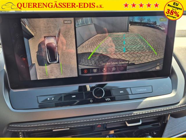 Nissan Qashqai 1.3 DIG-T MHEV 158 PS X-Tronic Tekna Voll-Leder Klimaautomatik PanoGlasdach Sitzheizung Lenkradheizung Navi Head-Up Display elektr. Heckklappe ACC PDC v+h 360&deg;Kamera DAB Bluetooth Touchscreen Apple CarPlay Android Auto 19"LM 