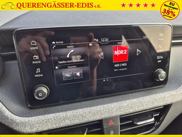 Skoda Kamiq 1.0 TSI 115PS DSG Selection R&uuml;ckf.Kamera PDC v+h Sitzheizung Klimaautomatik Skoda-Radio Apple CarPlay + Android Auto Tempomat Garantieverl&auml;ngerung 16"LM 