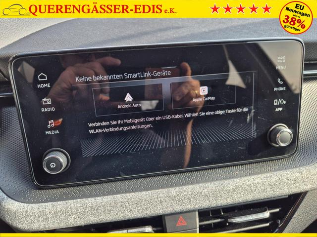 Skoda Kamiq 1.0 TSI 115PS DSG Selection AHK R&uuml;ckf.Kamera PDC v+h Sitzheizung Klimaautomatik Skoda-Radio Apple CarPlay + Android Auto Tempomat Garantieverl&auml;ngerung 16"LM 