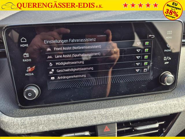 Skoda Kamiq 1.0 TSI 115PS DSG Selection AHK R&uuml;ckf.Kamera PDC v+h Sitzheizung Klimaautomatik Skoda-Radio Apple CarPlay + Android Auto Tempomat Garantieverl&auml;ngerung 16"LM 