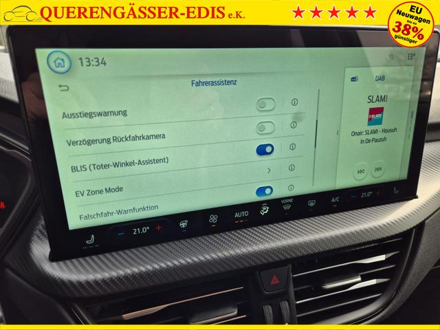 Ford Kuga ST-Line X 243PS PHEV Automatik schwenkb. AHK Sitzheizung v+h Lenkradheizung Frontscheibe beheizb. Klimaauomatik Navi SYNC4 Apple CarPlay Android Auto Touchscreen PDC 4xKamera 2xKeyless B+O Sound 18"LM vollelektr. Reichweite 67KM 