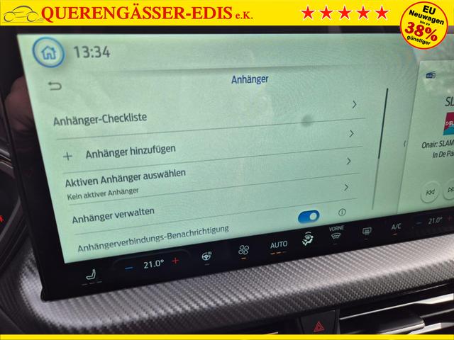 Ford Kuga ST-Line X 243PS PHEV Automatik schwenkb. AHK Sitzheizung v+h Lenkradheizung Frontscheibe beheizb. Klimaauomatik Navi SYNC4 Apple CarPlay Android Auto Touchscreen PDC 4xKamera 2xKeyless B+O Sound 18"LM vollelektr. Reichweite 67KM 