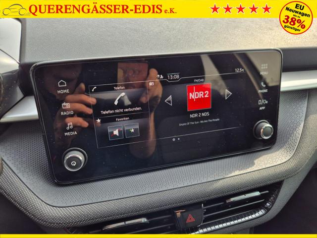 Skoda Fabia 1.0 TSI 95PS Selection 5-t&uuml;rig R&uuml;ckf.Kamera Parksensoren Sitzheizung Multifunktionslenkrad Klima Skoda-Radio Bluetooth Touchscreen Tempomat Nebelsch. Apple CarPlay + Android Auto 