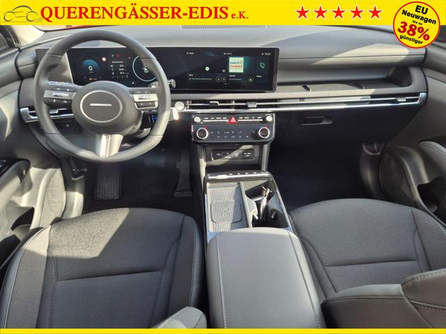 Hyundai TUCSON Trend 1.6 T-GDI 150PS Automatik TZ 2026 Teil-Leder Sitzheizung v+h Lenkradheizung Klimaautomatik Navi Touchscreen DAB+ Apple CarPlay + Android Auto PDC R&uuml;ckf.-Kamera Matrix-LED-Scheinw. 