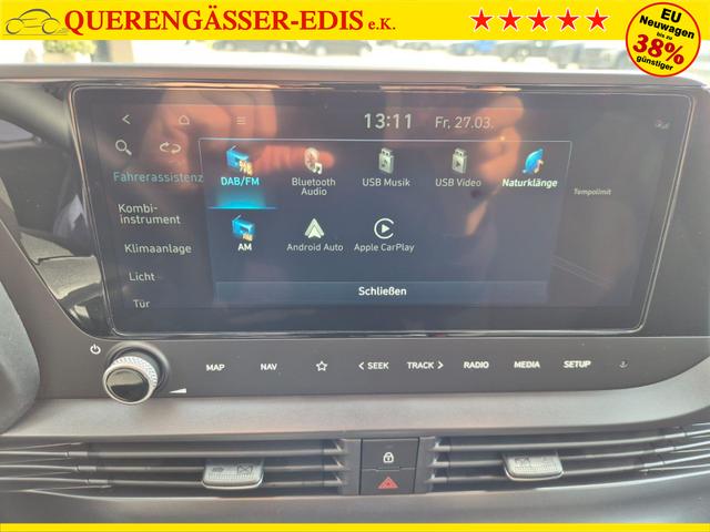 Hyundai i20 1.0 T-GDI 90PS Trend Automatik 5-t&uuml;rig Klimaautomatik Sitzheizung Lenkradheizung R&uuml;ckf.Kamera PDC Apple CarPlay Android Auto Tempomat Touchscreen 16"LM 