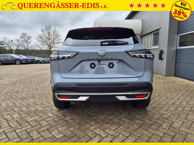 Nissan Qashqai 1.3 DIG-T MHEV 158 PS X-Tronic Tekna Voll-Leder Klimaautomatik PanoGlasdach Sitzheizung Lenkradheizung Navi Head-Up Display elektr. Heckklappe ACC PDC v+h 360&deg;Kamera DAB Bluetooth Touchscreen Apple CarPlay Android Auto 19"LM 
