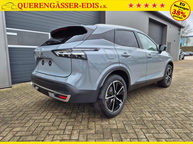 Nissan Qashqai 1.3 DIG-T MHEV 158 PS X-Tronic Tekna Voll-Leder Klimaautomatik PanoGlasdach Sitzheizung Lenkradheizung Navi Head-Up Display elektr. Heckklappe ACC PDC v+h 360&deg;Kamera DAB Bluetooth Touchscreen Apple CarPlay Android Auto 19"LM 