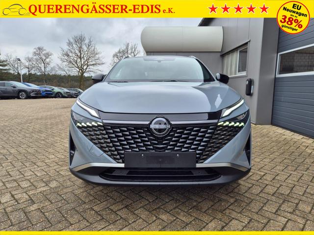 Nissan Qashqai 1.3 DIG-T MHEV 158 PS X-Tronic Tekna Voll-Leder Klimaautomatik PanoGlasdach Sitzheizung Lenkradheizung Navi Head-Up Display elektr. Heckklappe ACC PDC v+h 360&deg;Kamera DAB Bluetooth Touchscreen Apple CarPlay Android Auto 19"LM 