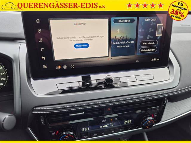 Nissan Qashqai 1.3 DIG-T MHEV 158 PS X-Tronic Tekna Voll-Leder Klimaautomatik PanoGlasdach Sitzheizung Lenkradheizung Navi Head-Up Display elektr. Heckklappe ACC PDC v+h 360&deg;Kamera DAB Bluetooth Touchscreen Apple CarPlay Android Auto 19"LM 
