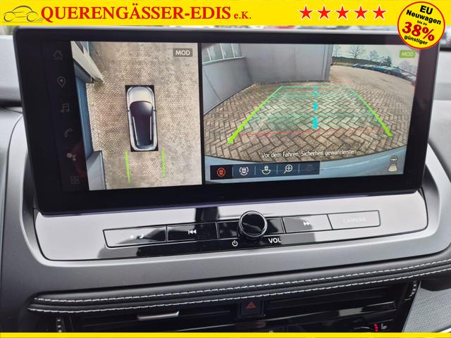 Nissan Qashqai 1.3 DIG-T MHEV 158 PS X-Tronic Tekna Voll-Leder Klimaautomatik PanoGlasdach Sitzheizung Lenkradheizung Navi Head-Up Display elektr. Heckklappe ACC PDC v+h 360&deg;Kamera DAB Bluetooth Touchscreen Apple CarPlay Android Auto 19"LM 
