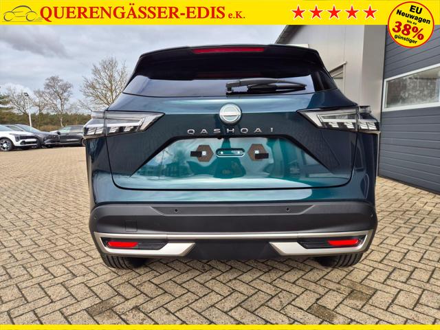 Nissan Qashqai 1.3 DIG-T MHEV 158 PS X-Tronic Tekna Voll-Leder Klimaautomatik PanoGlasdach Sitzheizung Lenkradheizung Navi Head-Up Display elektr. Heckklappe ACC PDC v+h 360&deg;Kamera DAB Bluetooth Touchscreen Apple CarPlay Android Auto 19"LM 