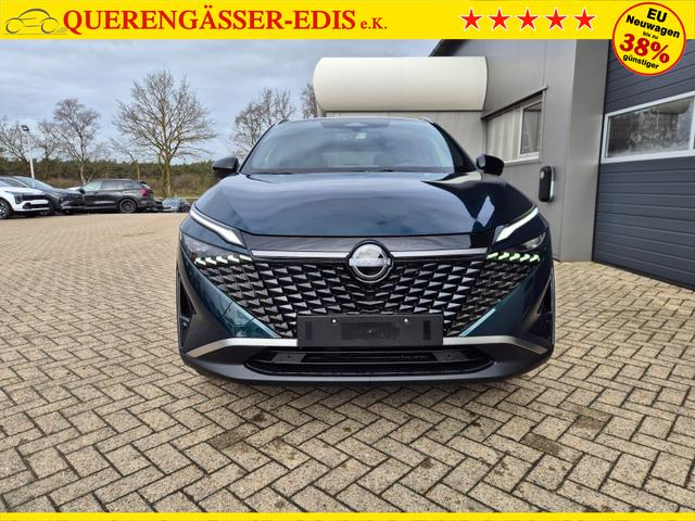 Nissan Qashqai 1.3 DIG-T MHEV 158 PS X-Tronic Tekna Voll-Leder Klimaautomatik PanoGlasdach Sitzheizung Lenkradheizung Navi Head-Up Display elektr. Heckklappe ACC PDC v+h 360&deg;Kamera DAB Bluetooth Touchscreen Apple CarPlay Android Auto 19"LM 