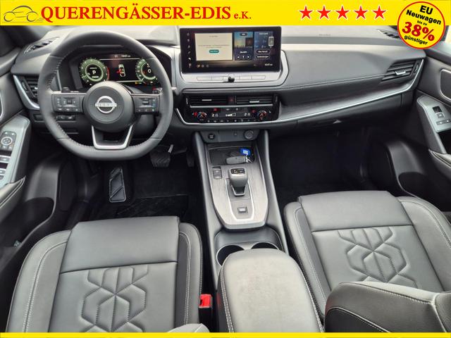 Nissan Qashqai 1.3 DIG-T MHEV 158 PS X-Tronic Tekna Voll-Leder Klimaautomatik PanoGlasdach Sitzheizung Lenkradheizung Navi Head-Up Display elektr. Heckklappe ACC PDC v+h 360&deg;Kamera DAB Bluetooth Touchscreen Apple CarPlay Android Auto 19"LM 