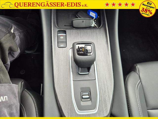 Nissan Qashqai 1.3 DIG-T MHEV 158 PS X-Tronic Tekna Voll-Leder Klimaautomatik PanoGlasdach Sitzheizung Lenkradheizung Navi Head-Up Display elektr. Heckklappe ACC PDC v+h 360&deg;Kamera DAB Bluetooth Touchscreen Apple CarPlay Android Auto 19"LM 