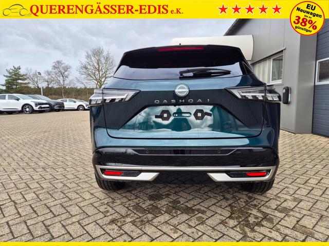 Nissan Qashqai 1.3 DIG-T MHEV 158 PS X-Tronic Tekna Premium Paket 20"LM Teil-Leder PanoGlasdach Klimaautomatik Sitzheizung Lenkradheizung Navi Head-Up Display elektr. Heckklappe ACC PDC v+h 360&deg;Kamera DAB Bluetooth Touchscreen Apple CarPlay Android Auto 