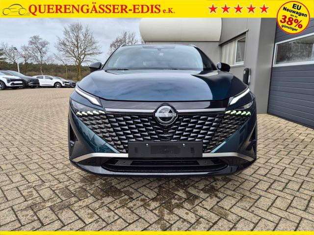 Nissan Qashqai 1.3 DIG-T MHEV 158 PS X-Tronic Tekna Premium Paket 20"LM Teil-Leder PanoGlasdach Klimaautomatik Sitzheizung Lenkradheizung Navi Head-Up Display elektr. Heckklappe ACC PDC v+h 360&deg;Kamera DAB Bluetooth Touchscreen Apple CarPlay Android Auto 