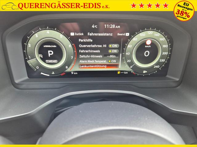 Nissan Qashqai 1.3 DIG-T MHEV 158 PS X-Tronic Tekna Premium Paket 20"LM Teil-Leder PanoGlasdach Klimaautomatik Sitzheizung Lenkradheizung Navi Head-Up Display elektr. Heckklappe ACC PDC v+h 360&deg;Kamera DAB Bluetooth Touchscreen Apple CarPlay Android Auto 