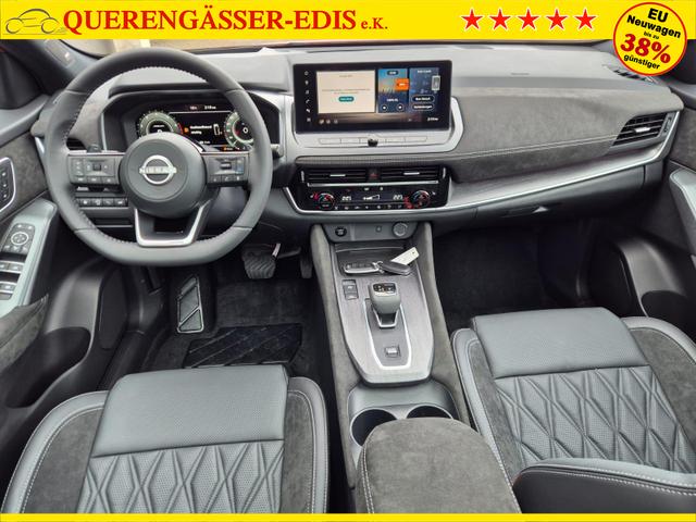 Nissan Qashqai 1.3 DIG-T MHEV 158 PS X-Tronic Tekna Premium Paket 20"LM Teil-Leder PanoGlasdach Klimaautomatik Sitzheizung Lenkradheizung Navi Head-Up Display elektr. Heckklappe ACC PDC v+h 360&deg;Kamera DAB Bluetooth Touchscreen Apple CarPlay Android Auto 