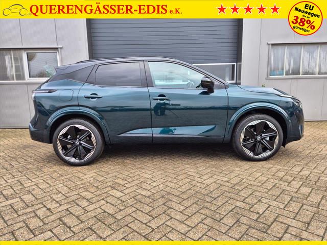 Nissan Qashqai 1.3 DIG-T MHEV 158 PS X-Tronic N-Design 20"Zoll Teil-Leder PanoGlasdach Klimaautomatik Sitzheizung Lenkradheizung Navi Head-Up Display elektr. Heckklappe ACC PDC v+h 360&deg;Kamera DAB Bluetooth Touchscreen Apple CarPlay Android Auto 