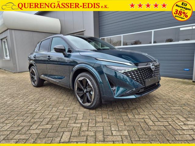 Nissan Qashqai 1.3 DIG-T MHEV 158 PS X-Tronic N-Design 20"Zoll Teil-Leder PanoGlasdach Klimaautomatik Sitzheizung Lenkradheizung Navi Head-Up Display elektr. Heckklappe ACC PDC v+h 360&deg;Kamera DAB Bluetooth Touchscreen Apple CarPlay Android Auto 