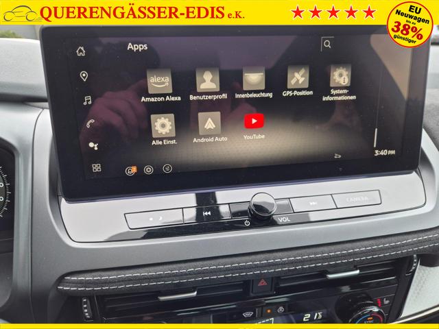 Nissan Qashqai 1.3 DIG-T MHEV 158 PS X-Tronic N-Design 20"Zoll Teil-Leder PanoGlasdach Klimaautomatik Sitzheizung Lenkradheizung Navi Head-Up Display elektr. Heckklappe ACC PDC v+h 360&deg;Kamera DAB Bluetooth Touchscreen Apple CarPlay Android Auto 