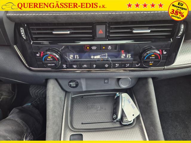 Nissan Qashqai 1.3 DIG-T MHEV 158 PS X-Tronic N-Design 20"Zoll Teil-Leder PanoGlasdach Klimaautomatik Sitzheizung Lenkradheizung Navi Head-Up Display elektr. Heckklappe ACC PDC v+h 360&deg;Kamera DAB Bluetooth Touchscreen Apple CarPlay Android Auto 