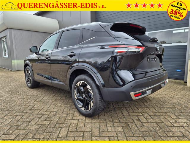 Nissan Qashqai 1.3 DIG-T MHEV 158 PS X-Tronic N-Connecta Teil-Leder PanoGlasdach Klimaautomatik Sitzheizung Lenkradheizung Navi ACC PDC v+h 360&deg;Kamera DAB Bluetooth Touchscreen Apple CarPlay Android Auto 18"LM 