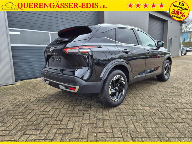 Nissan Qashqai 1.3 DIG-T MHEV 158 PS X-Tronic N-Connecta Teil-Leder PanoGlasdach Klimaautomatik Sitzheizung Lenkradheizung Navi ACC PDC v+h 360&deg;Kamera DAB Bluetooth Touchscreen Apple CarPlay Android Auto 18"LM 