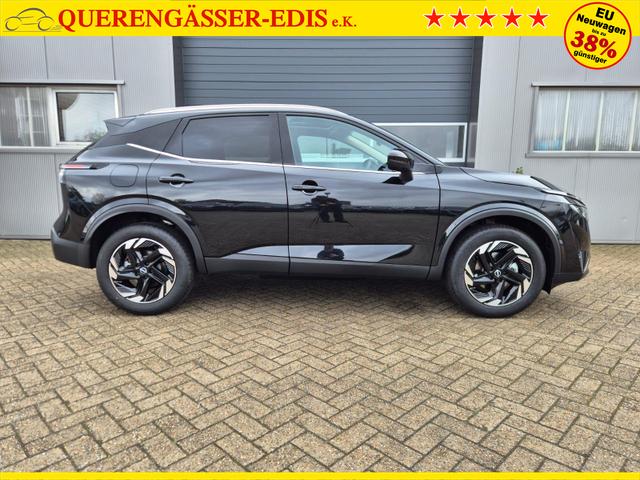 Nissan Qashqai 1.3 DIG-T MHEV 158 PS X-Tronic N-Connecta Teil-Leder PanoGlasdach Klimaautomatik Sitzheizung Lenkradheizung Navi ACC PDC v+h 360&deg;Kamera DAB Bluetooth Touchscreen Apple CarPlay Android Auto 18"LM 