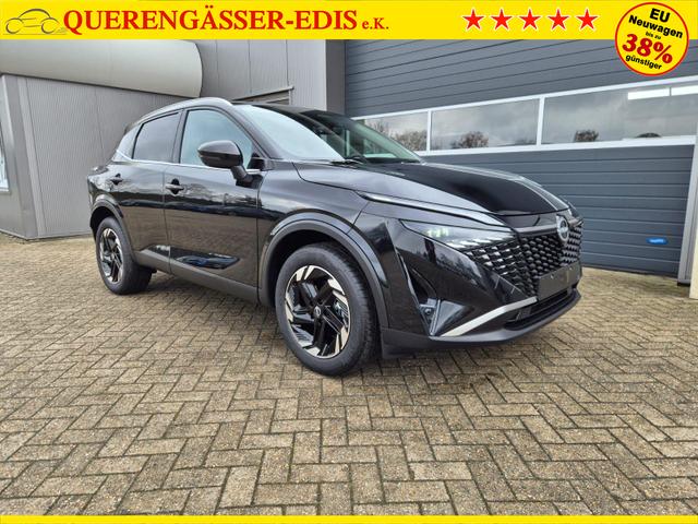 Nissan Qashqai 1.3 DIG-T MHEV 158 PS X-Tronic N-Connecta Teil-Leder PanoGlasdach Klimaautomatik Sitzheizung Lenkradheizung Navi ACC PDC v+h 360&deg;Kamera DAB Bluetooth Touchscreen Apple CarPlay Android Auto 18"LM 